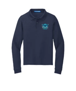 Neuse River Middle Fuerza Youth Long Sleeve Polo