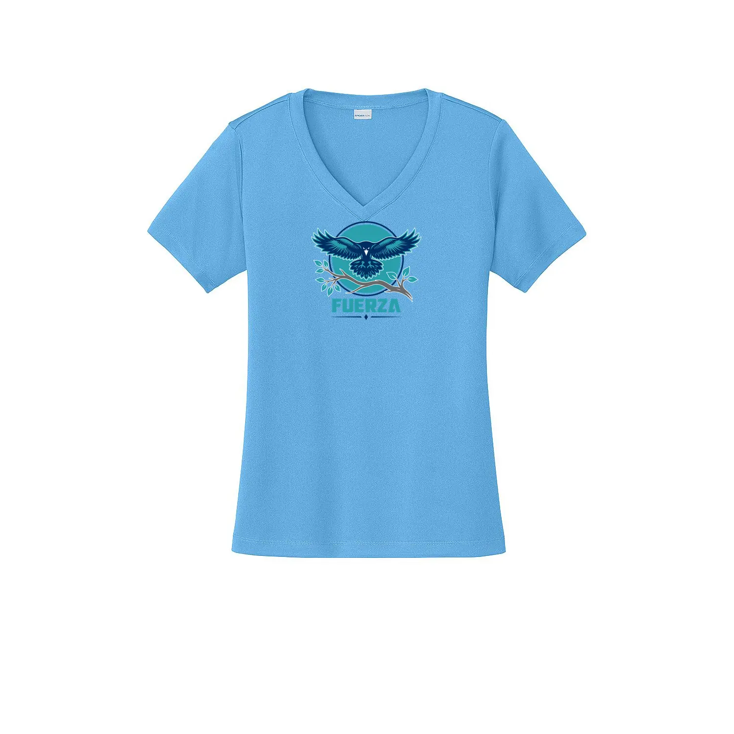 Neuse River Middle Fuerza Ladies V-Neck - Image 1