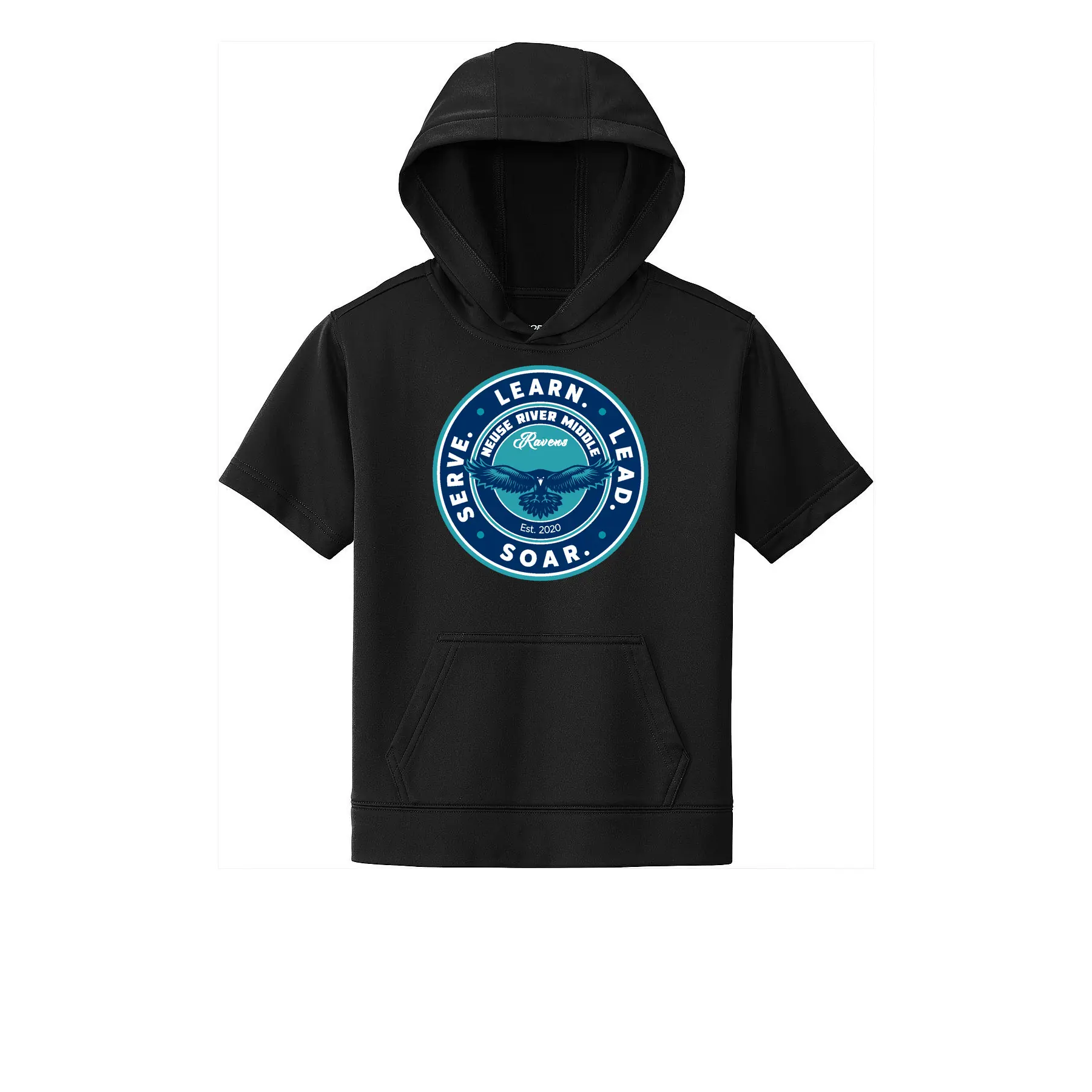 Neuse River Logo Youth Short Sleeve Hoodie - Image 1