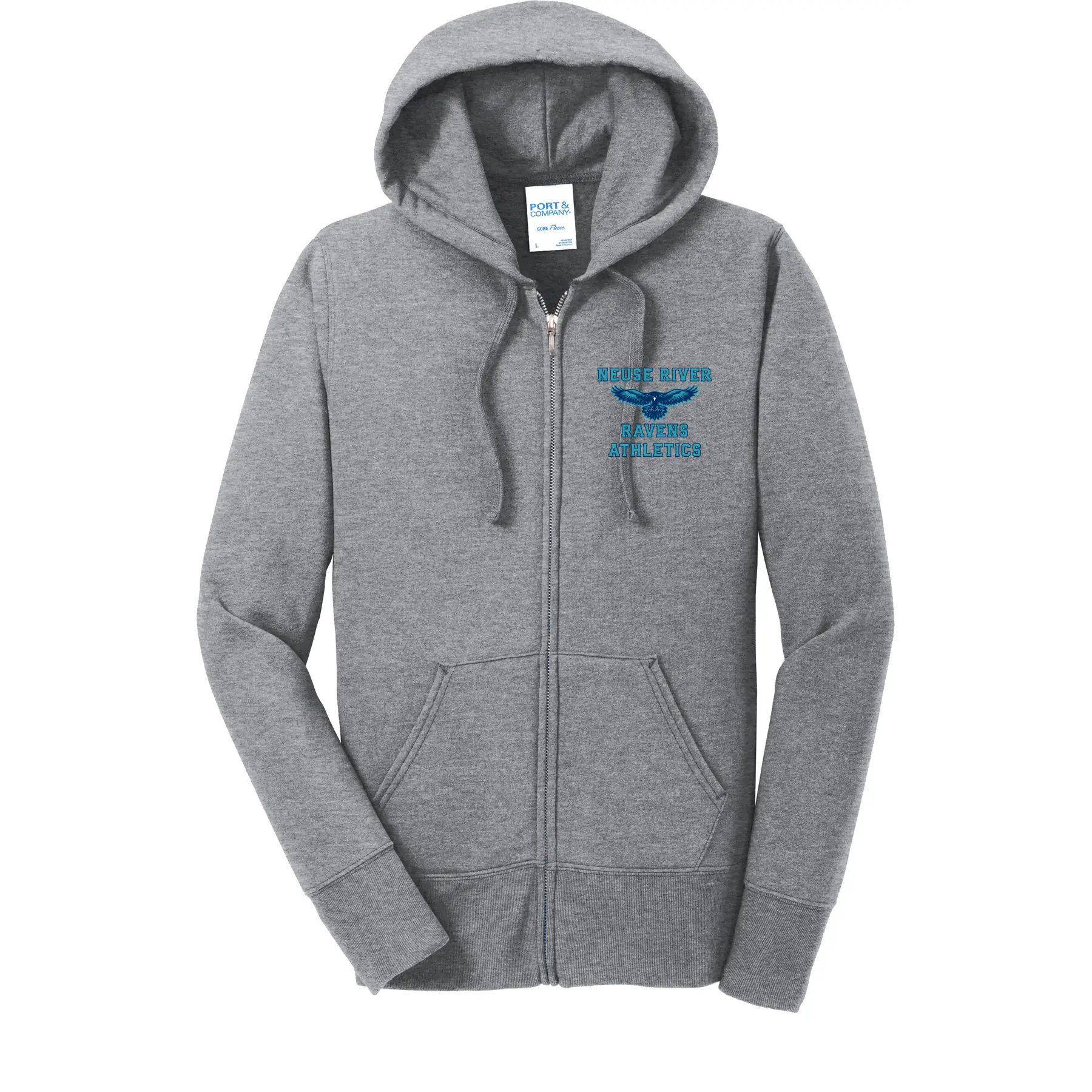 Neuse River Athletics Ladies Full Zip Hoodie - Image 1