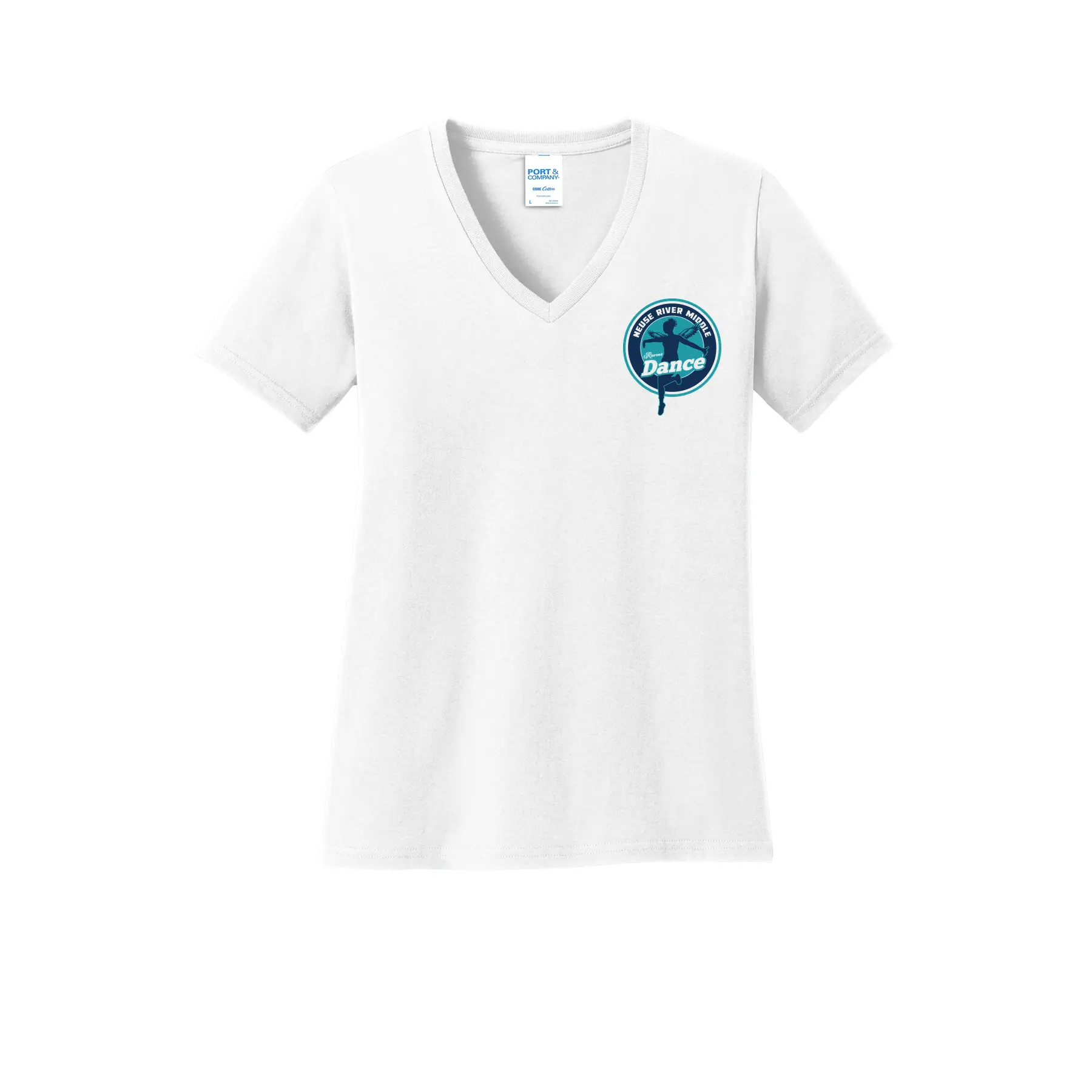 Neuse River Dance Ladies V-Neck - Image 1