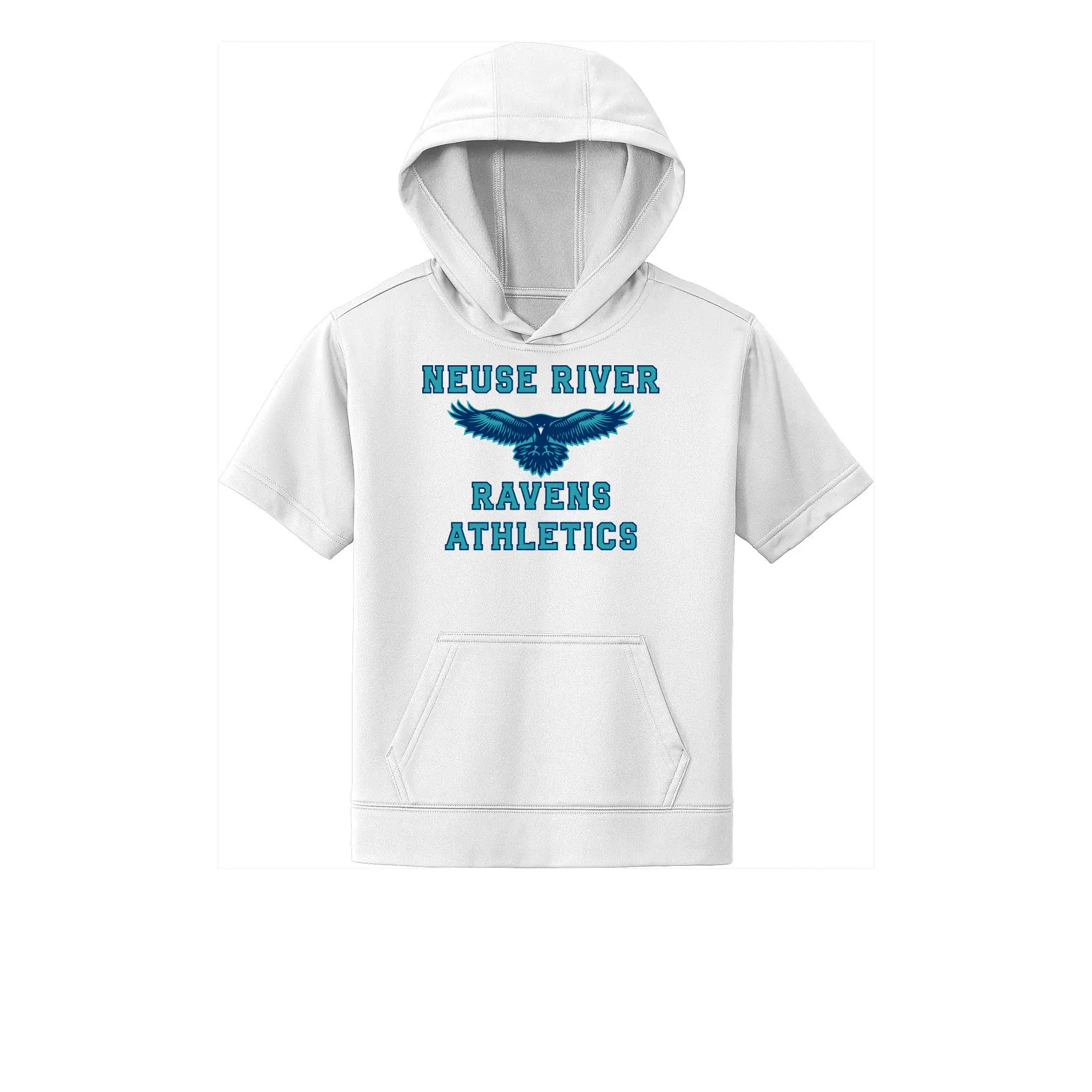 Neuse River Athletics Youth Short Sleeve Hoodie - Image 1