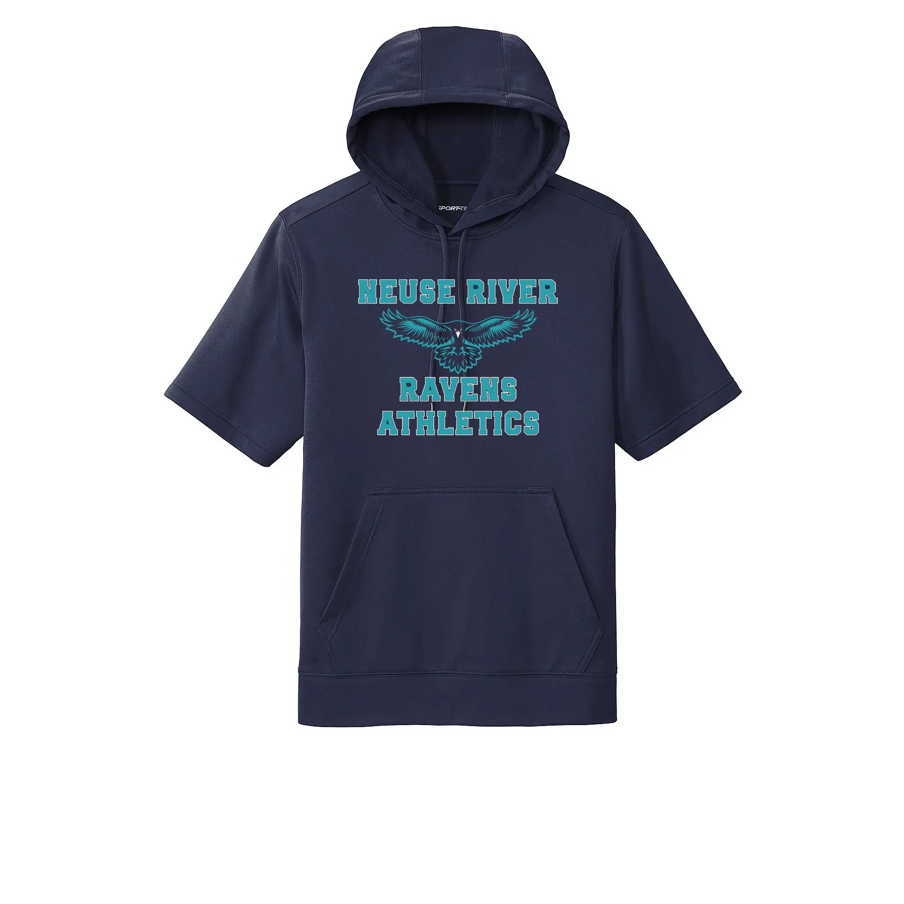 Neuse River Athletics Adult Short Sleeve Hoodie - Image 1